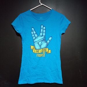 Star Trek Live Long Hand Ladies T-Shirt